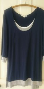 Simply Noelle 3/4 Sleeved Tunic Tee